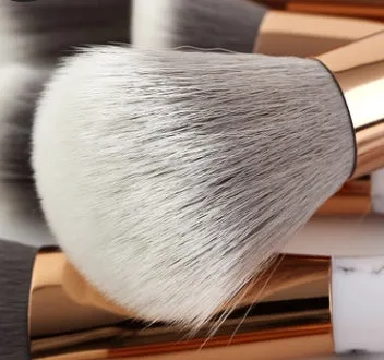 11 sets of Marble Makeup Brush with Makeup