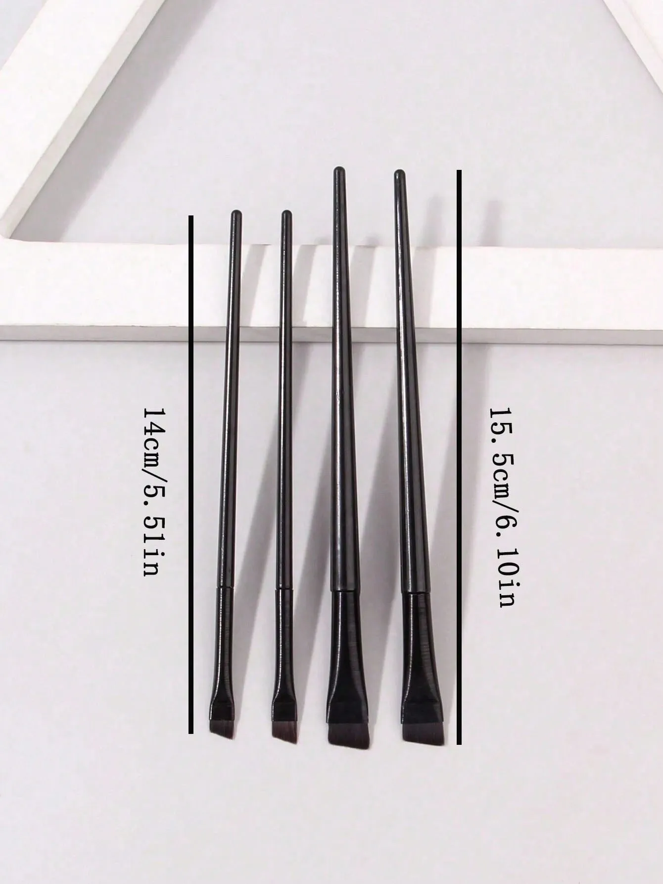 4pcs Upgraded Fine Eyebrow Pencil Brush, Ultra-Thin Angled Brow Shaping Makeup Brushes
