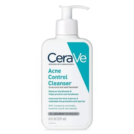 Acne Treatment CeraVe® Acne Control Cleanser 8 oz. Gel - Loreal USA  Mfr# 60600057713