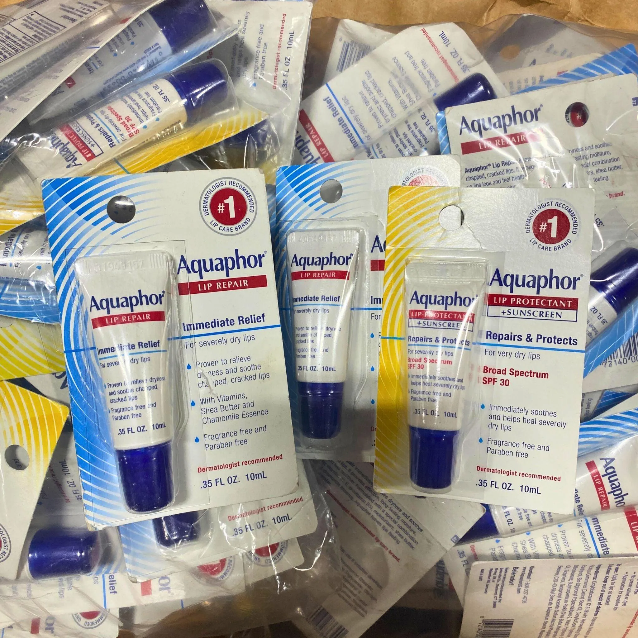 Aquaphor Lip Protectant  Suncreen 35 FL OZ (50 Pcs Lot)
