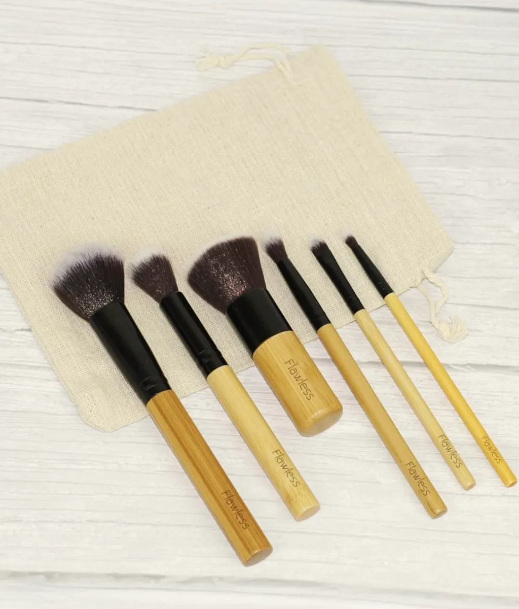Dewy Skin Bamboo Brush Set, 6-piece
