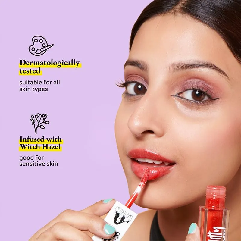 Elitty Jelly Lips - Lip Gloss- Infused with Witch Hazel, Jajoba Oil, & Vitamin E, High Shine, Long Lasting, Vegan & Cruelty Free - Junkie Combo