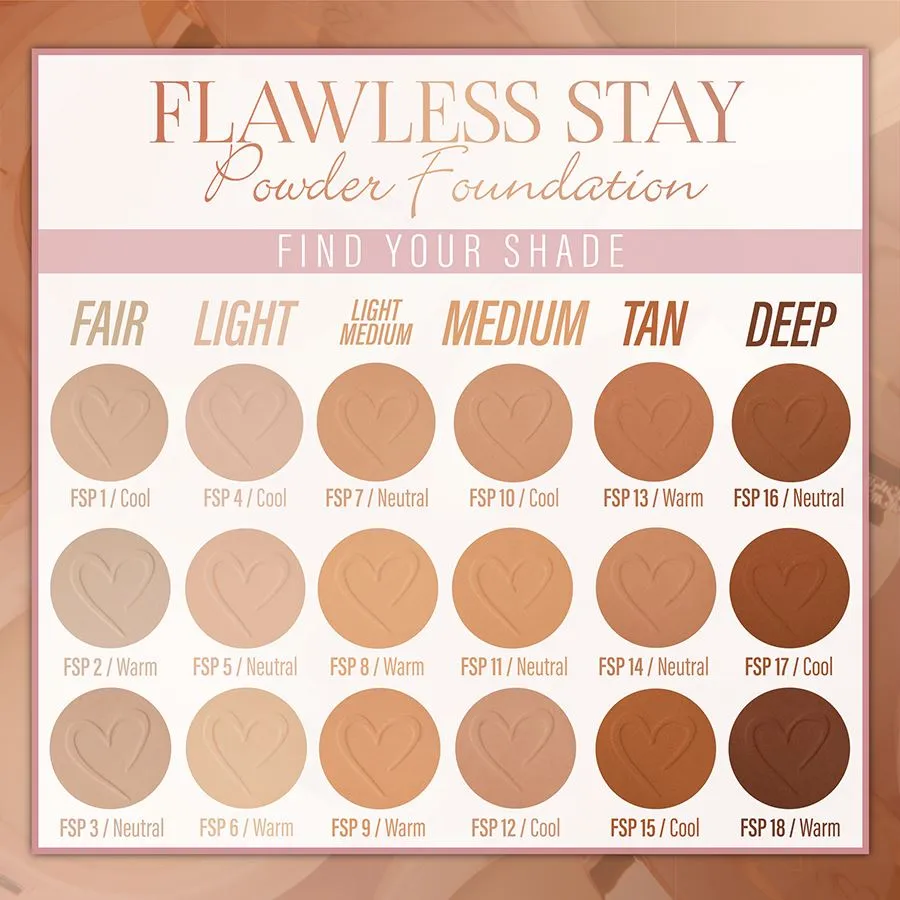 Flawless Stay Powder Foundation 18 Shade (3 units)