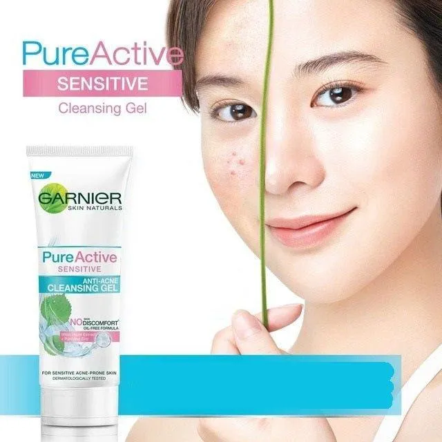 Garnier Pure Active Sensitive Gel Facial Foam - 100ml