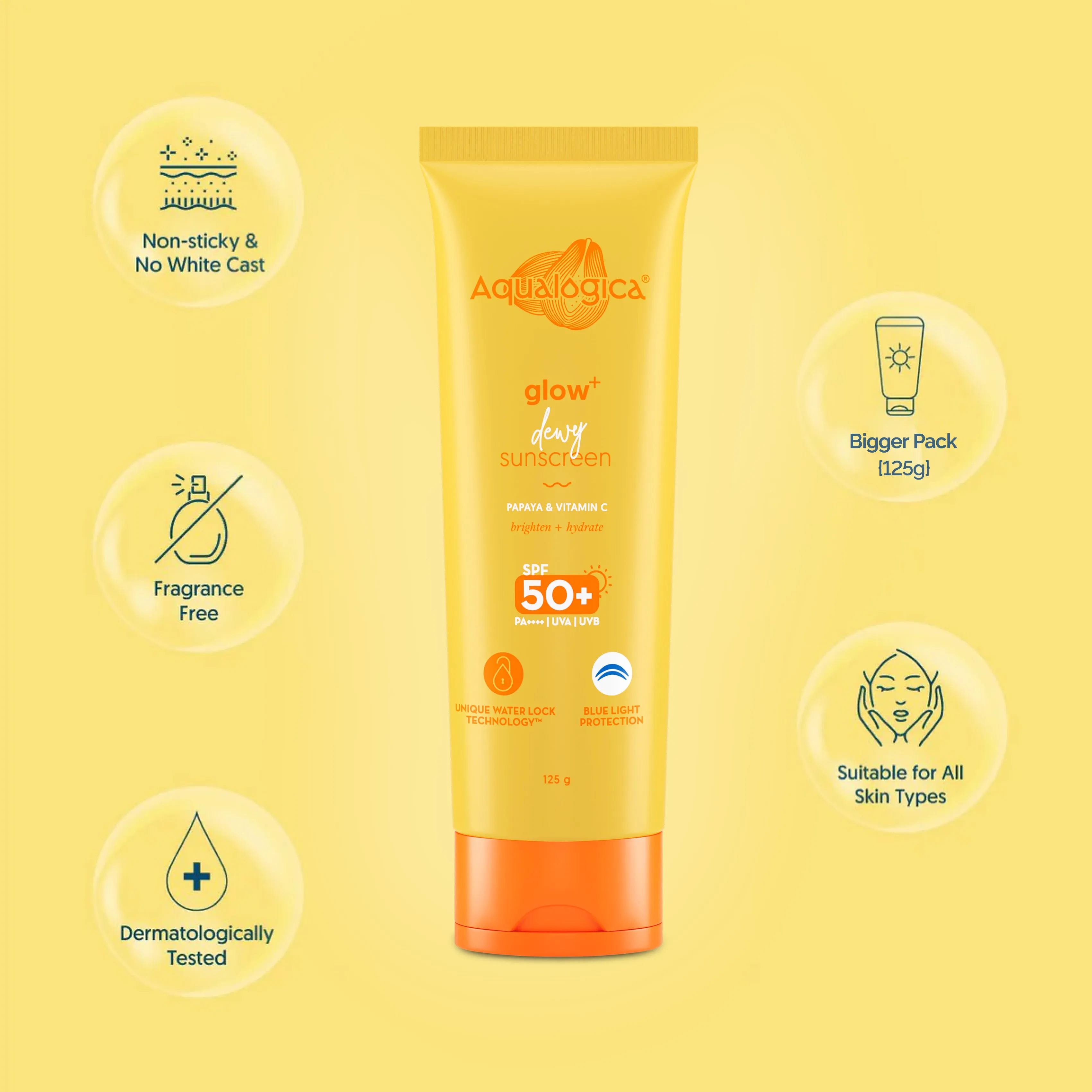 Glow  Dewy Sunscreen 125g
