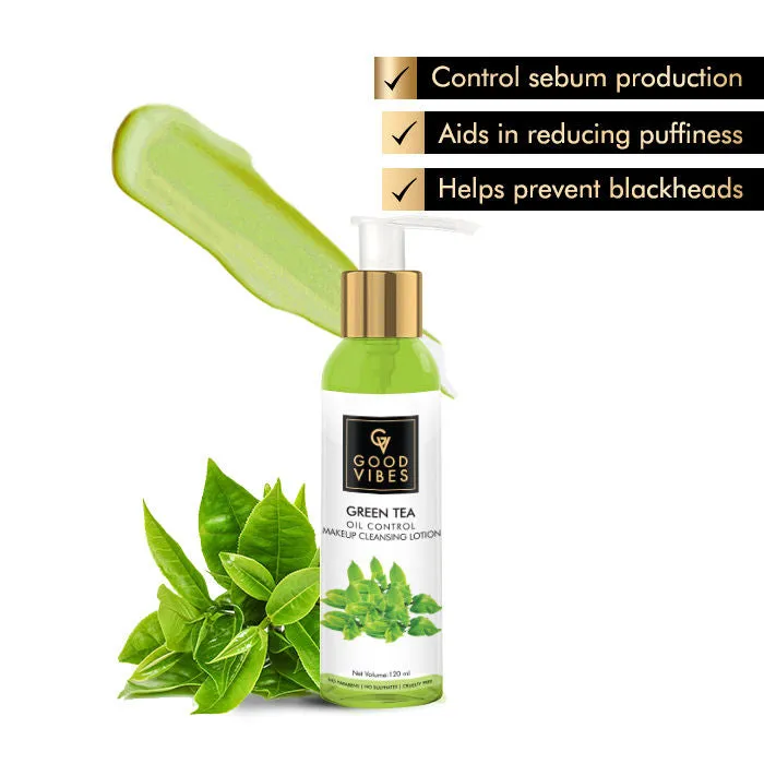 Good Vibes Oil Control Makeup Cleansing Lotion - Green Tea (120 ml)