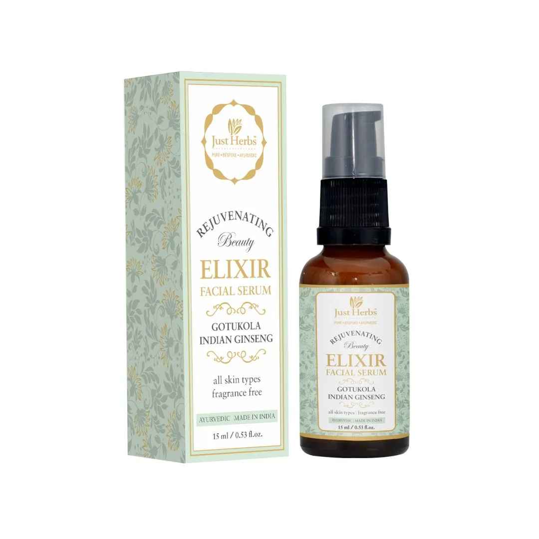 Gotukola Indian Ginseng Rejuvenating Beauty Elixir Facial Serum - 15 ml