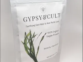 Gypsy & Cult Soothing Sea Kelp And Aloe Bath Soak 4 Oz. 100% Organic Vegan Friendly Detoxify And Revitalize