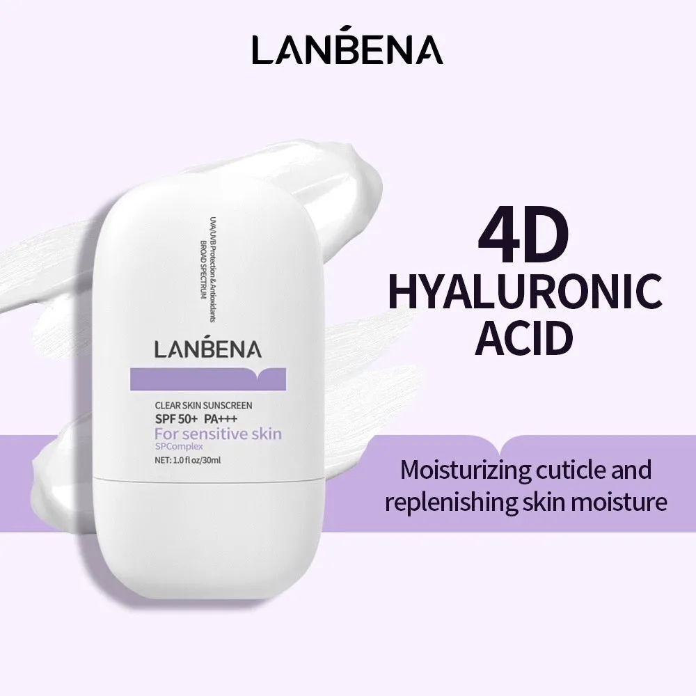 Lanbena Clear Skin Sunscreen SPF50  PA    for sentive skin (30ml)