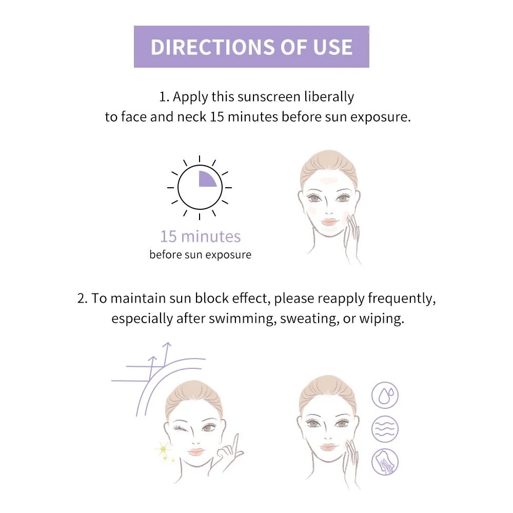 Lanbena Clear Skin Sunscreen SPF50  PA    for sentive skin (30ml)