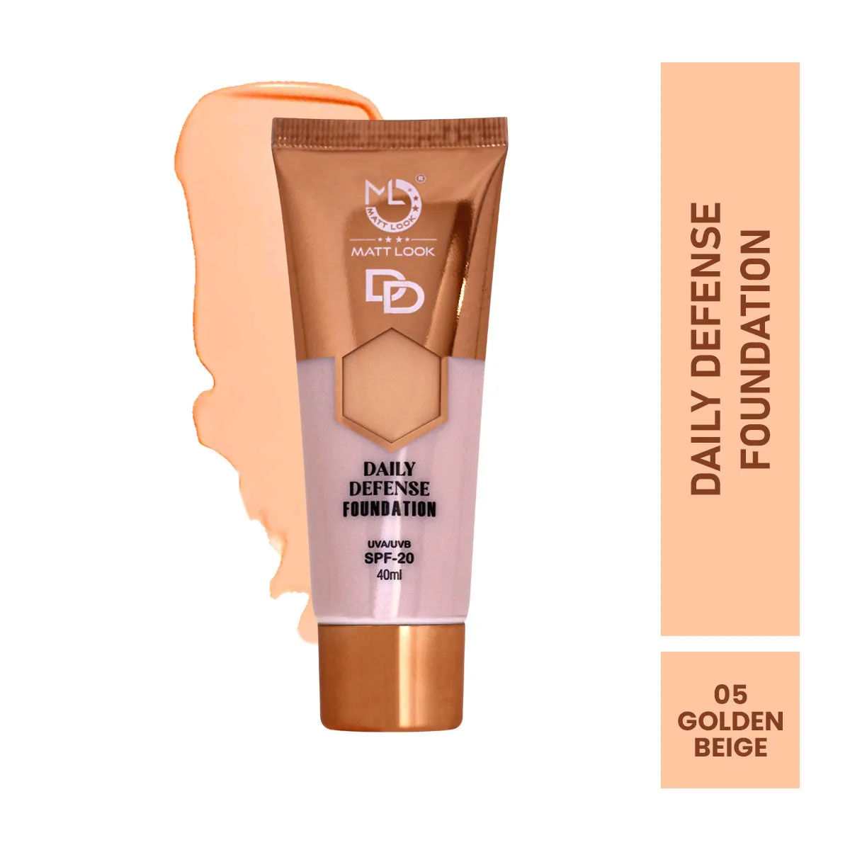 Mattlook Daily Defence Foundation with SPF-20 Skin Protection