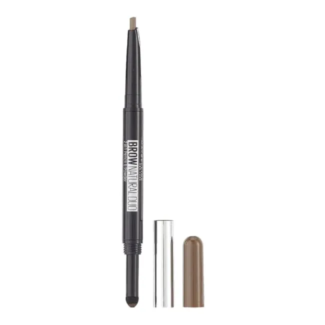 Maybelline Brow Natural Duo 2 in 1 Pencil & Powder - Brown