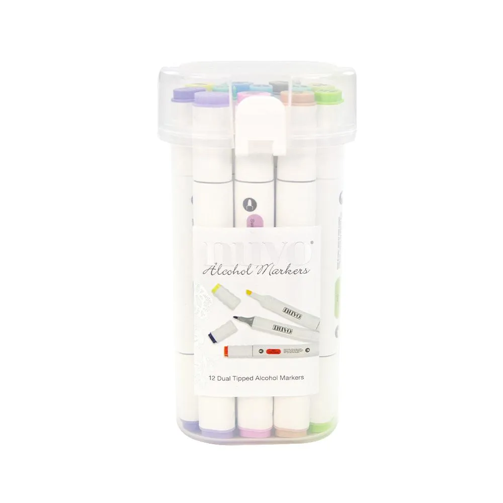 Nuvo - Marker Pen Collection - Perfect Pastels - 12 Pack - 345N