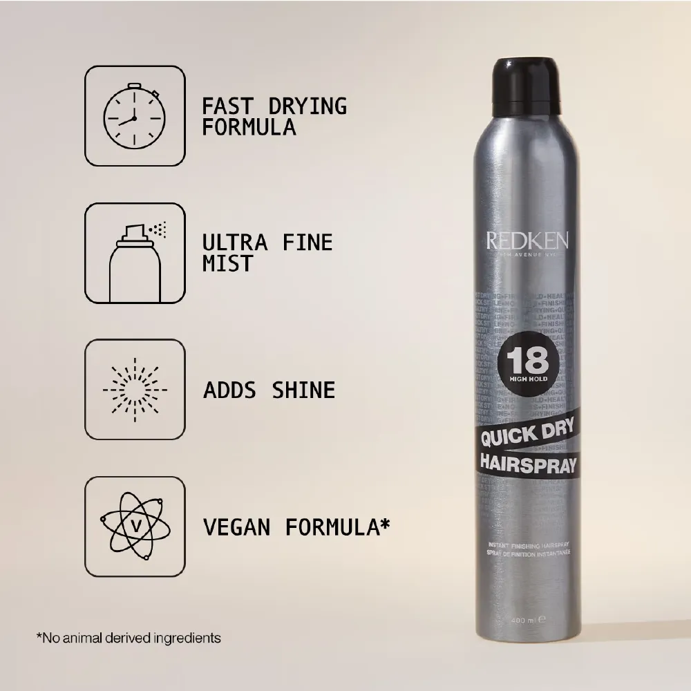 REDKEN 18 HIGH HOLD QUICK DRY HAIRSPRAY 400ML