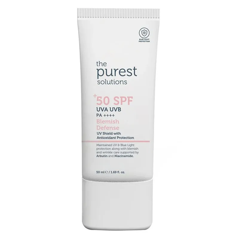 The Purest Solutions Blemish Defense Sunscreen With SPF 50  & PA     50ml