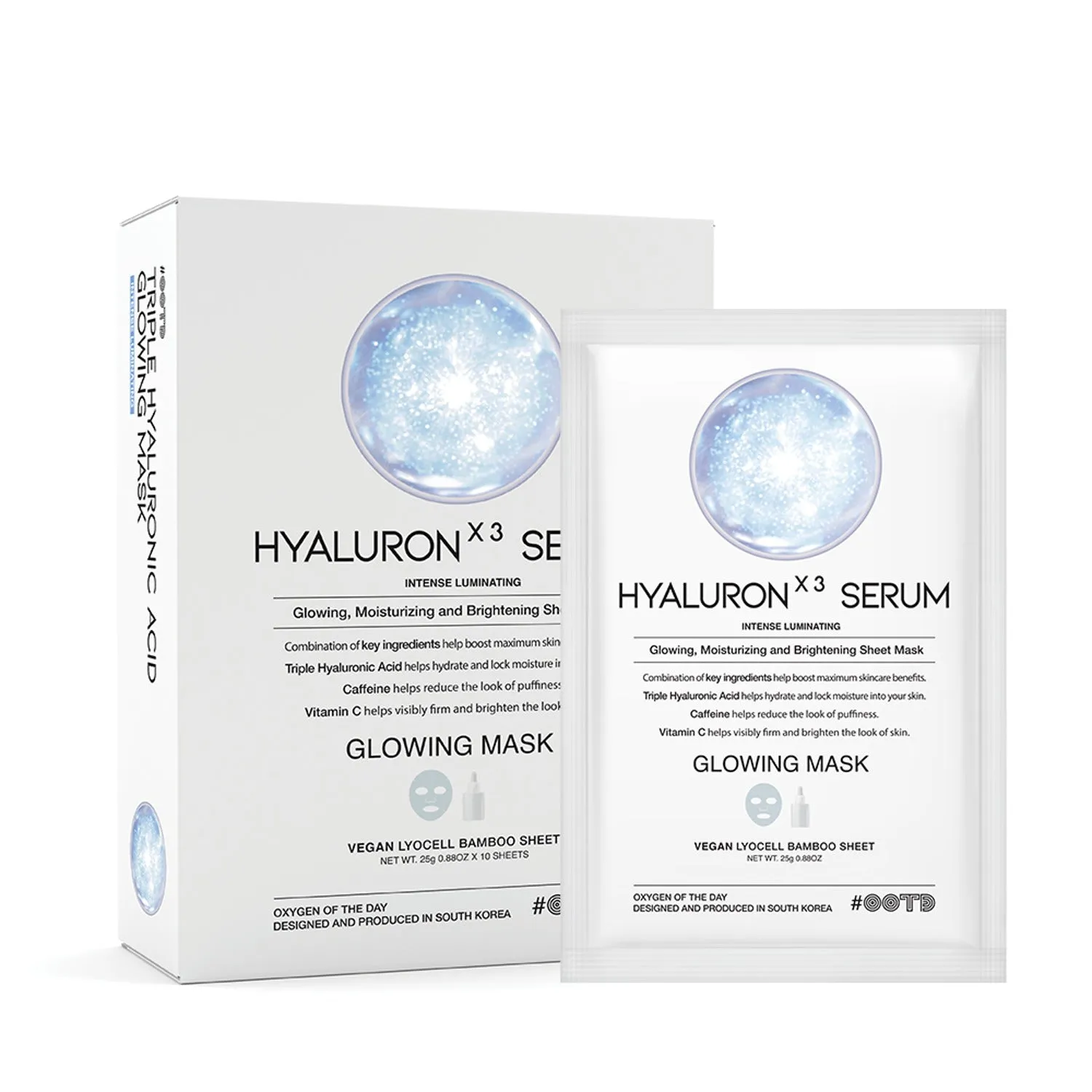 Triple Hyaluronic Acid Serum Glowing Mask (10pcs)