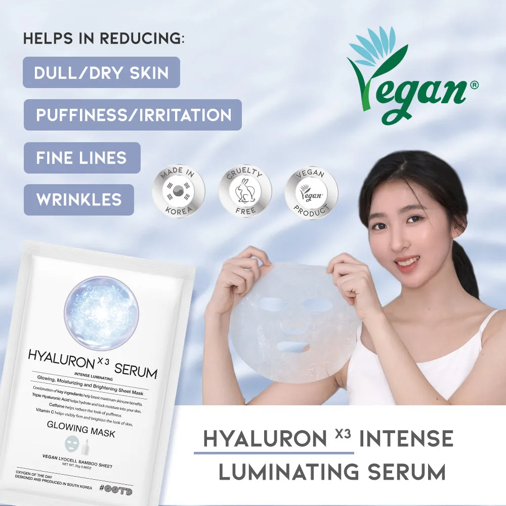 Triple Hyaluronic Acid Serum Glowing Mask (10pcs)